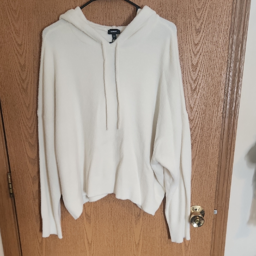 Express Soft White Hoodie